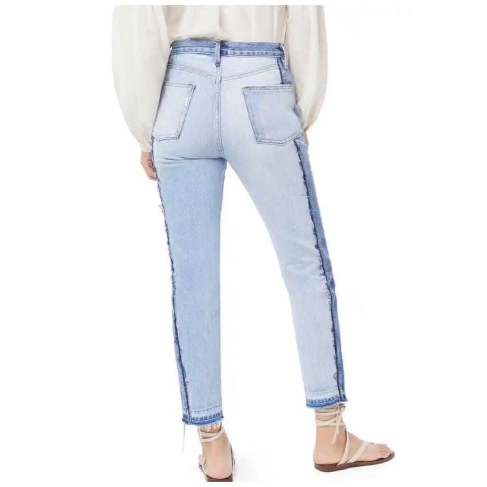 FRAME 'Le Mix Repair' High-Waist Jeans Palomino - Size 28 - Picture 2 of 11